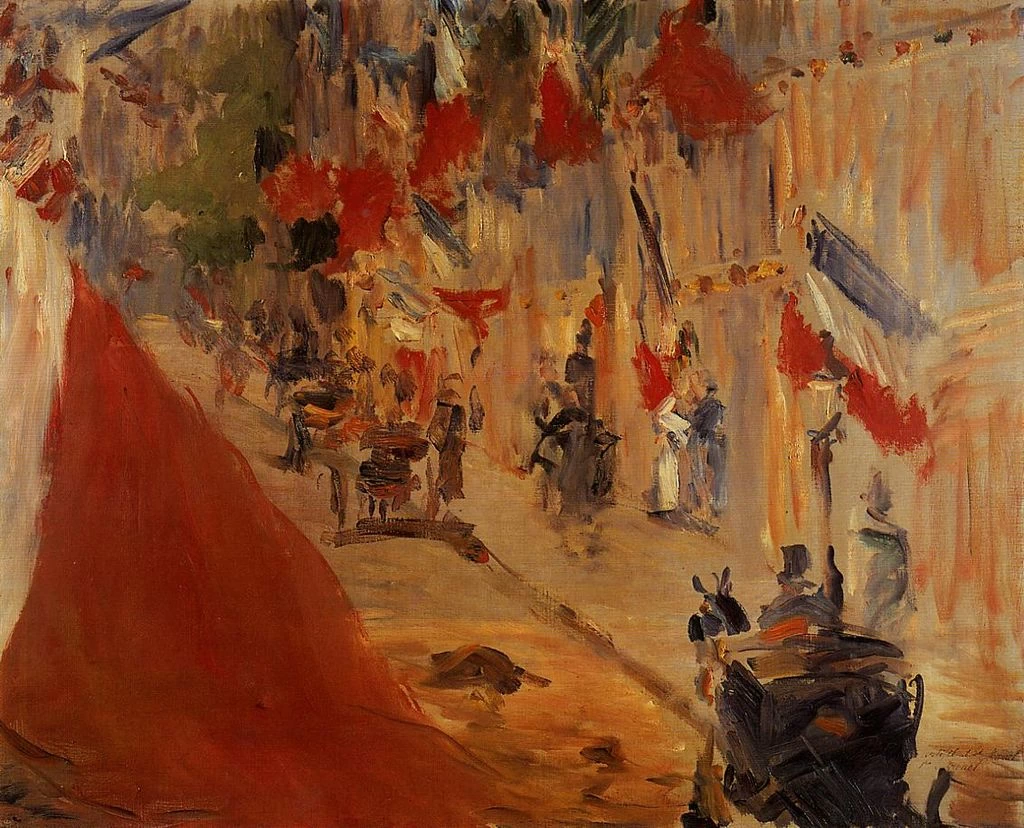  325-Édouard Manet, Rue Mosnier decorata con bandiere 1878 